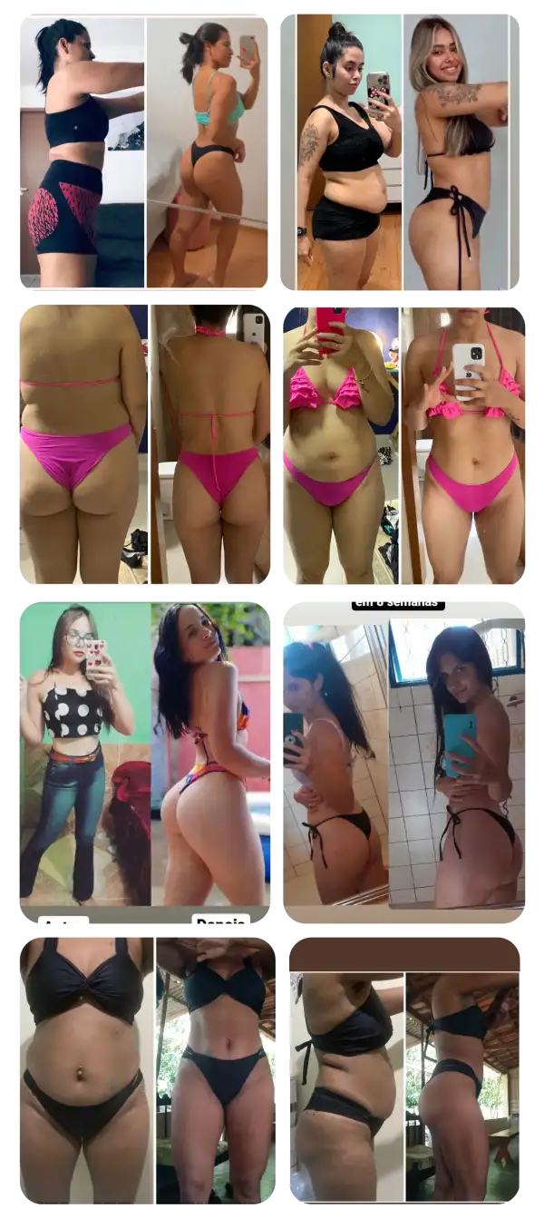 Antes e depois – alunas Método Corpo Definido